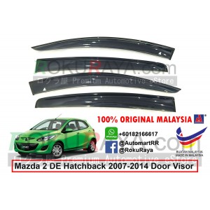 Mazda 2 Demio DE Hatchback 2G 2007-2014 AG Door Visor Air Press Wind Deflector (Big 12cm Width)
